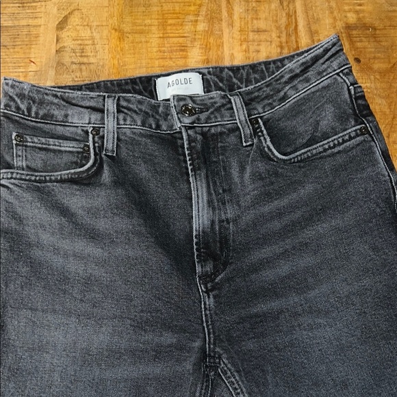 Agolde Men's Dark Gray Straight Jeans - Picture 2 of 5